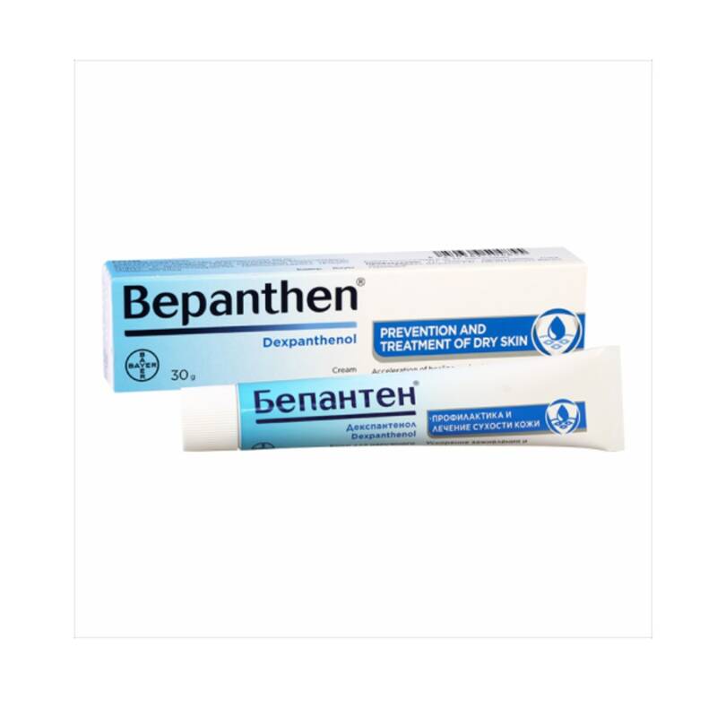Bepanten 50mg 30gr krem — yaniq kremi panthenol deri berpa usaq boyuk